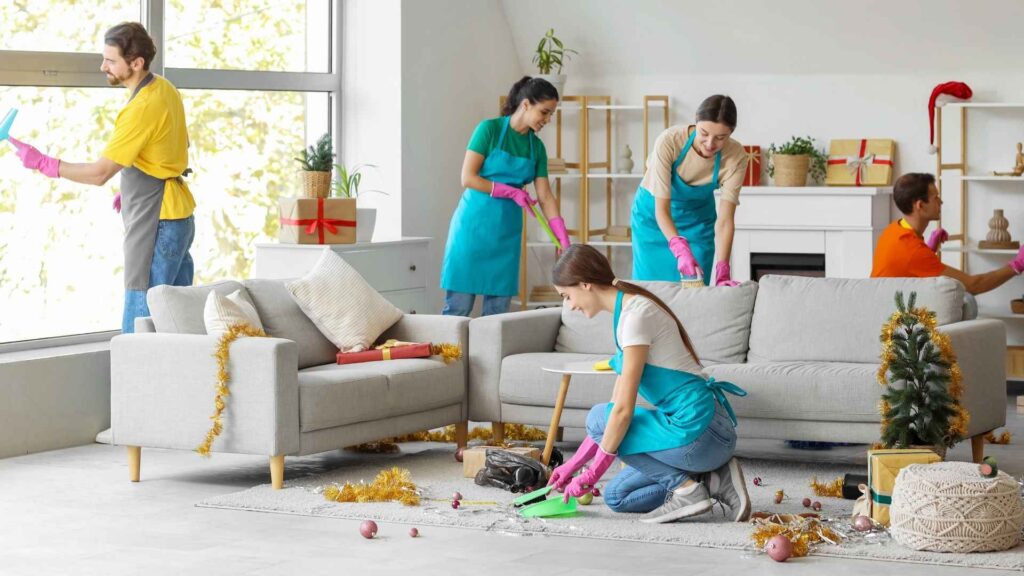 Limpieza exhaustiva de alfombras y sofás en una propiedad de alquiler para garantizar estándares de higiene óptimos